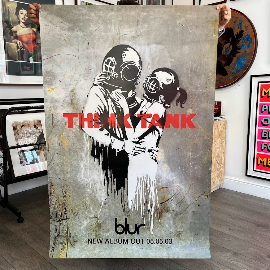 Banksy - Think Tank (Blur) - Original Bus Stop Poster 